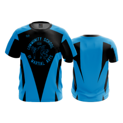 3340 FD Rash Shortsleeve COMMUNITY-OF-MARTIAL-ARTS-BLUE