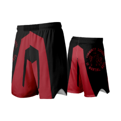 3340 FD Fight Shorts COMMUNITY-OF-MARTIAL-ARTS-RED