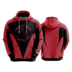 3340 FD Hoody COMMUNITY-OF-MARTIAL-ARTS-RED