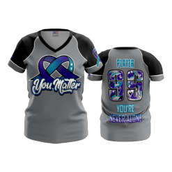 2964 FD Womens V-Neck BMF-SUICIDE-AWARENESS-2