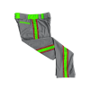 3419 CL CHARCOAL CUSTOM BRAID MENS PANT TRIBE-2022-5-FLO INK + $5