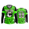 3419 FD Womens V-Neck Longsleeve KEWASKUM-NO-SPONSOR-2-FLO INK + $5