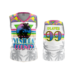 2298 FD Womens V-Neck Sleeveless VENTURA-COUNTY-WHITE-ADDONS