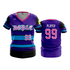 1986 FD Womens V-Neck DGP&E-2022-1-FLO INK + $5