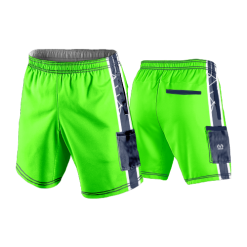 2898 LIGHTWEIGHT MICROFIBER 160gsm SHORT SPIDER-DRAFT-NAVY-FLO-GREEN-2-FLO INK + $5