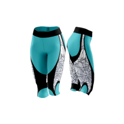 2898 FD Capri Leggings SPIDERDRAFT-BRIGHTAQUA-BLACK-2