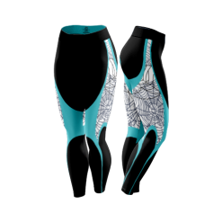 2898 FD Leggings SPIDERDRAFT-BRIGHTTEAL-BLACK-1