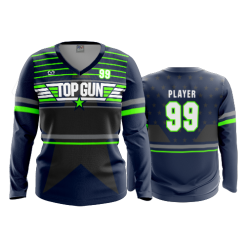 2898 FD Womens V-Neck Longsleeve TOP-GUN-FLO-GREEN-1-FLO INK + $5