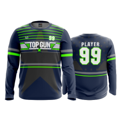 2898 FD Long Sleeve MENS TOP-GUN-FLO-GREEN-1-FLO INK + $5