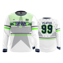 2898 FD Long Sleeve MENS TOP-GUN-FLO-GREEN-2-FLO INK + $5