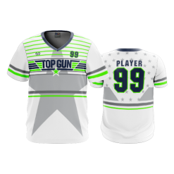 2898 FD Sport V-Neck MENS TOP-GUN-FLO-GREEN-2-FLO INK + $5
