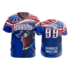 2469 FD Sport V-Neck MENS BLUE-BANDITS-USA-1
