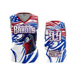 2469 FD Womens V-Neck Sleeveless BLUE-BANDITS-USA-2022-2