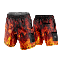 3251 LIGHTWEIGHT MICROFIBER 160gsm SHORT TEXAS-FIREBALLS-ADDONS