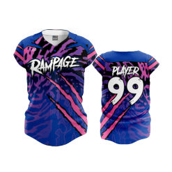3438 FD Womens Full Button Capsleeve RAMPAGE-1