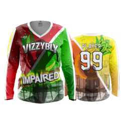 974 FD Womens V-Neck Longsleeve VIZZBLY-IMPAIRED-1