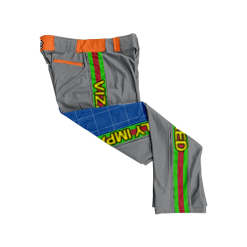 974 CL CHARCOAL CUSTOM BRAID MENS PANT VIZZBLY-IMPAIRED-1