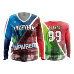 974 FD Womens V-Neck Longsleeve VIZZBLY-IMPAIRED-2