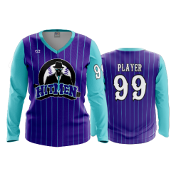 3441 FD Womens V-Neck Longsleeve HITMEN-1