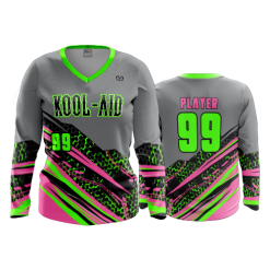 3440 FD Womens V-Neck Longsleeve KOOL-AID-1-FLO INK + $5