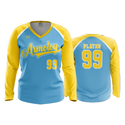 3458 FD Womens V-Neck Longsleeve ARMOLOY-1
