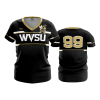 3462 FD Womens V-Neck WVSU-VOLLEYBALL