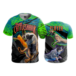 2838 FD ProTek Mens Full Button Down - CL TEAM-CATTLESHARK-1-FLO INK + $5