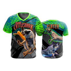 2838 FD Sport V-Neck MENS TEAM-CATTLESHARK-1-FLO INK + $5