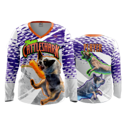 2838 FD Womens V-Neck Longsleeve TEAM-CATTLESHARK-2-FLO INK + $5