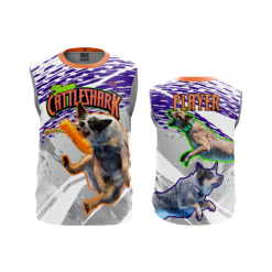 2838 FD Sport Sleeveless MENS TEAM-CATTLESHARK-2-FLO INK + $5