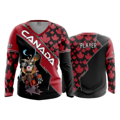 310 FD Womens V-Neck Longsleeve TEAM-CANADA-1