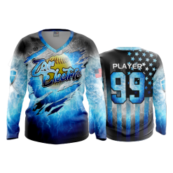 3456 FD Womens V-Neck Longsleeve ZAR-ELECTRIC-1
