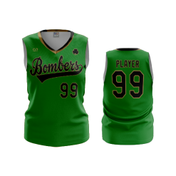 3461 FD Womens V-Neck Sleeveless DUBLIN-BASEBALL-CLUB-BOMBERS-1
