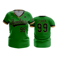 3461 FD Womens V-Neck DUBLIN-BASEBALL-CLUB-BOMBERS-1