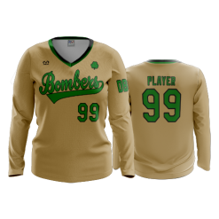 3461 FD Womens V-Neck Longsleeve DUBLIN-BASEBALL-CLUB-BOMBERS-2