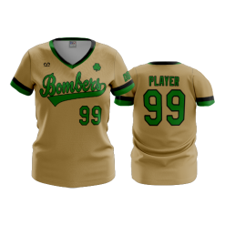 3461 FD Womens V-Neck DUBLIN-BASEBALL-CLUB-BOMBERS-2