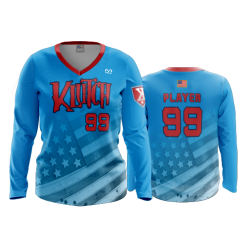 3226 FD Womens V-Neck Longsleeve KLUTCH-2022