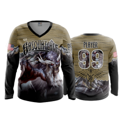 869 FD Womens V-Neck Longsleeve SASQUATCHES-1