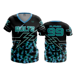3451 FD Womens V-Neck POP-SLO-BOLTS