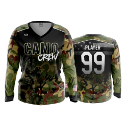 3454 FD Womens V-Neck Longsleeve POP-SLO-CAMOCREW