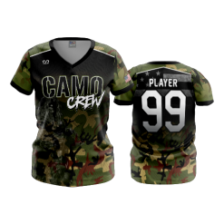 3454 FD Womens V-Neck POP-SLO-CAMOCREW