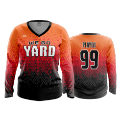 3453 FD Womens V-Neck Longsleeve POP-SLO-GOYARD