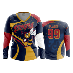 3449 FD Womens V-Neck Longsleeve POP-SLO-STINGERS