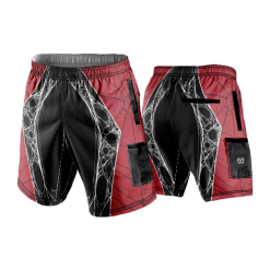 3448 LIGHTWEIGHT MICROFIBER 160gsm SHORT POPSLO-BLACK-WIDOWS