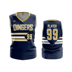 3450 FD Womens V-Neck Sleeveless POPSLO-DINGERS