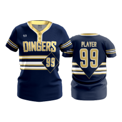 3450 FD WOMENS 2 BUTTON SCOOP NECK CL POPSLO-DINGERS