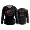 3474 FD Womens V-Neck Longsleeve LASERS-08-RED-1