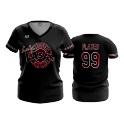 3474 FD Womens V-Neck LASERS-08-RED-1