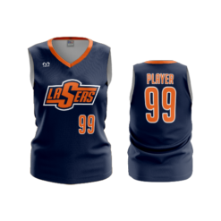 2909 FD Womens V-Neck Sleeveless LASERS-ORANGE-2023-1