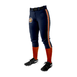 2909 FD Girls Fastpitch Pant CL LASERS-ORANGE-2023-1